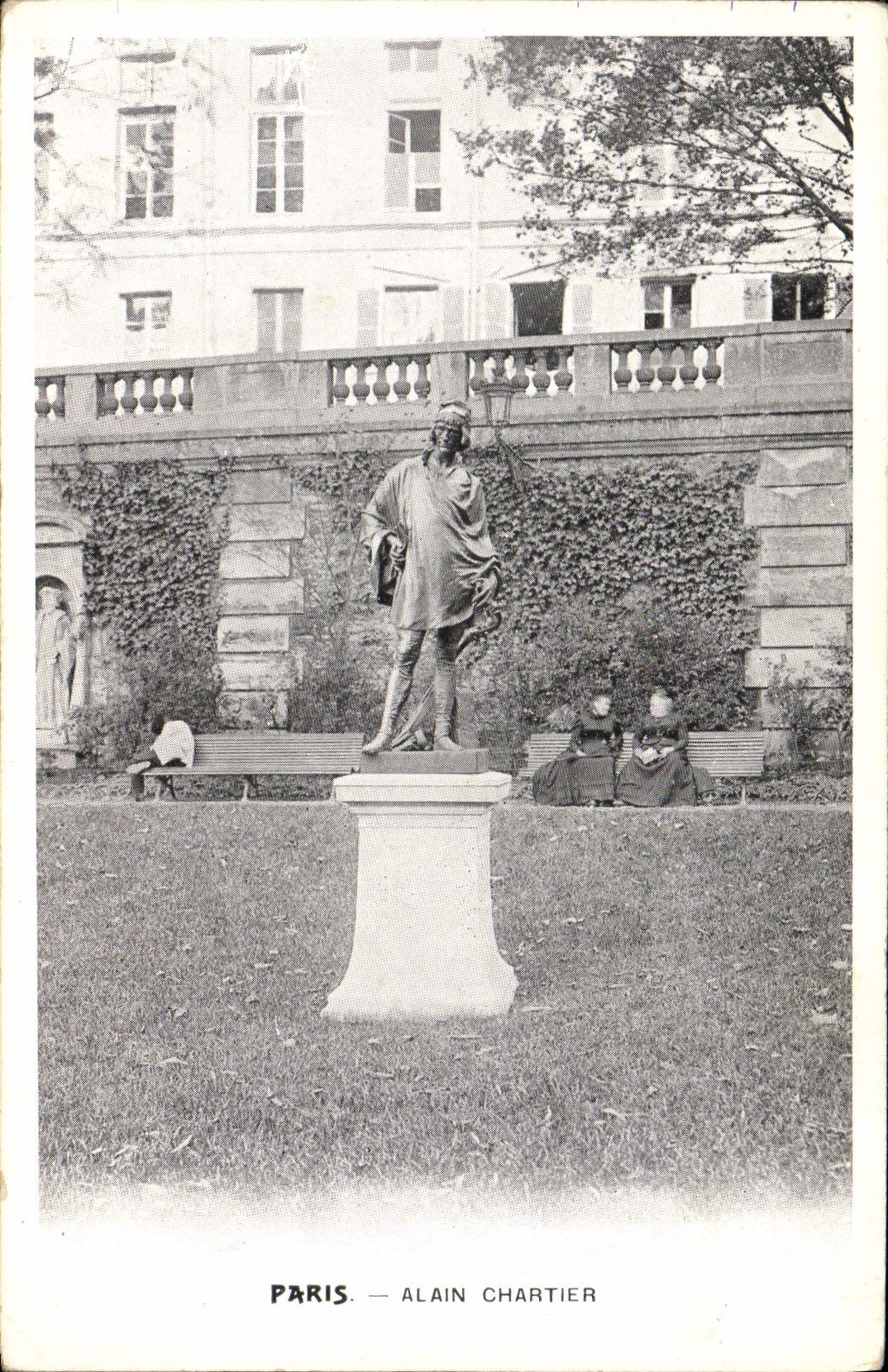 VINTAGE POSTCARD Paris Alain Chartier