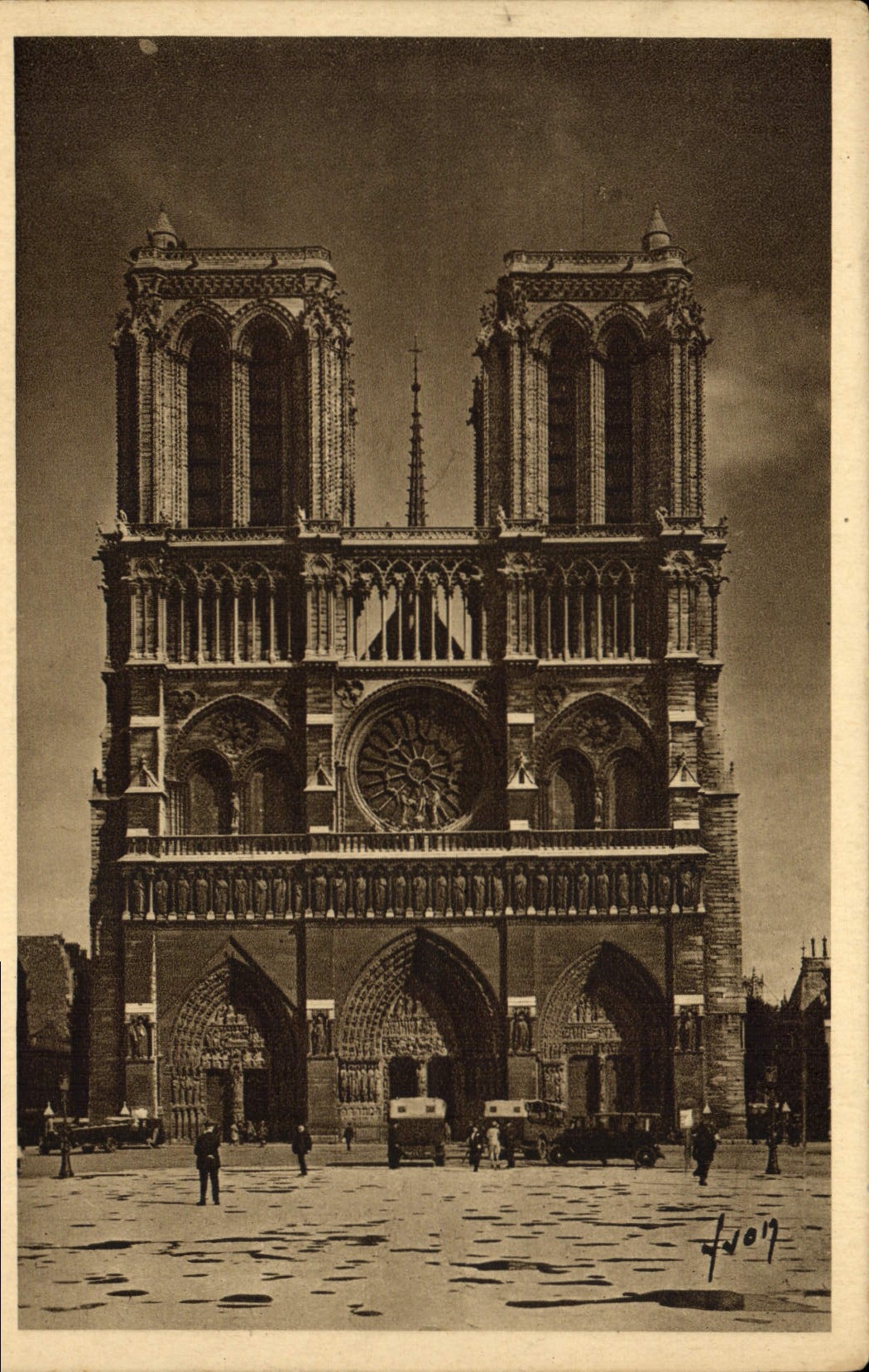 CPA Paris En Flanant Notre Dame