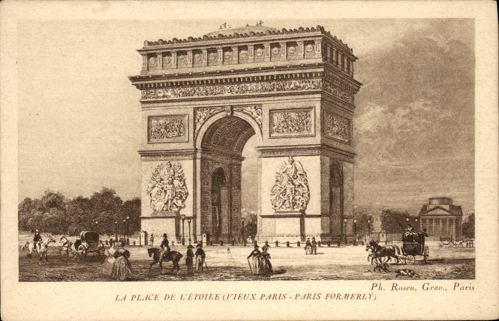 CPA Paris La Place De L'Etoile