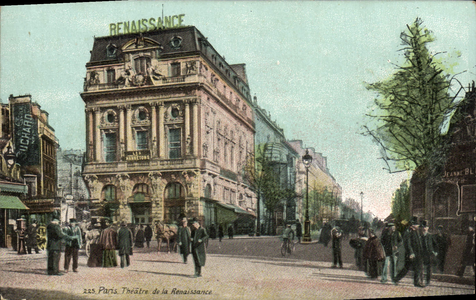VINTAGE POSTCARD Paris Theater Of Remaissance