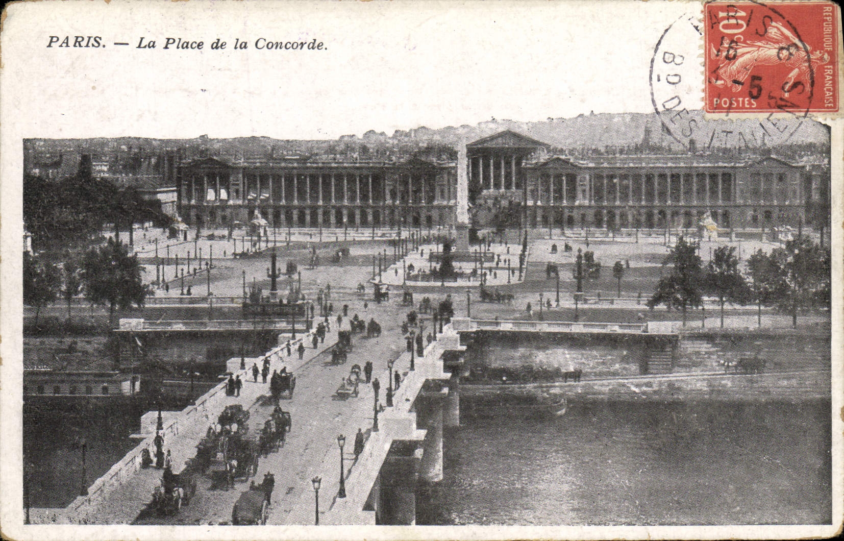 CPA Paris La Place De La Concorde