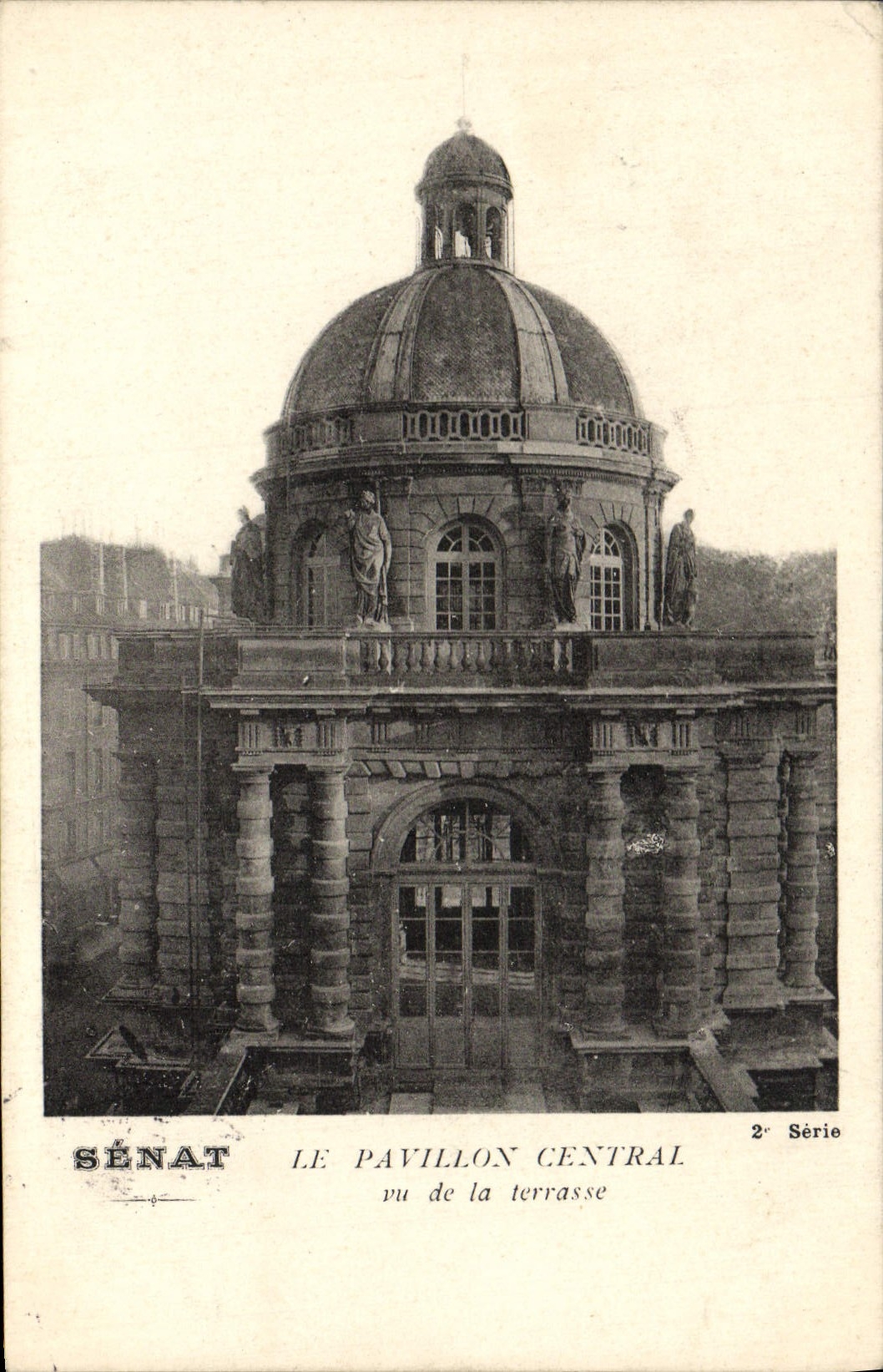 CPA Senat Le Pavillon Central Vu De La Terrasse