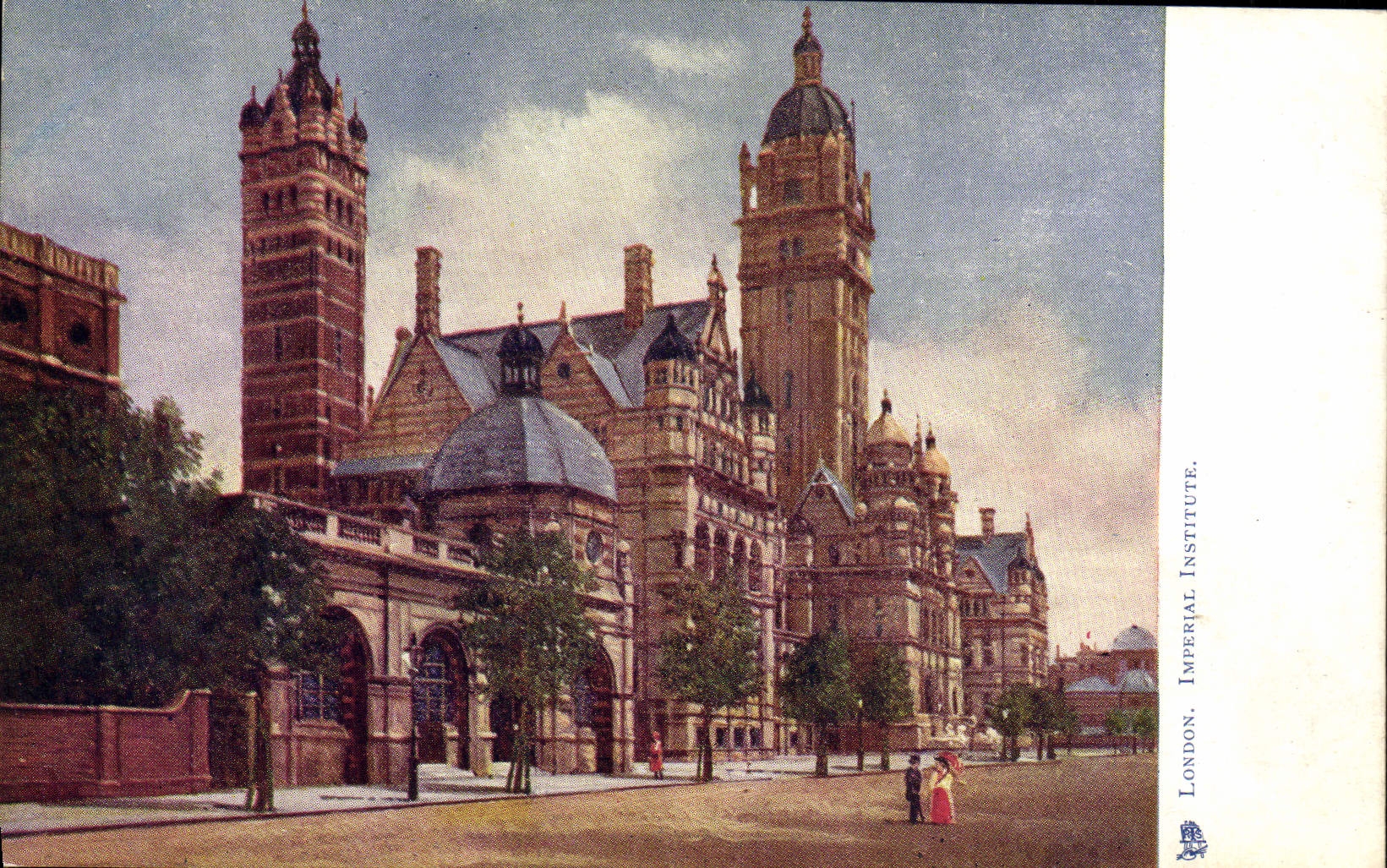 Instituto imperial de Londres de la POSTAL de la VENDIMIA
