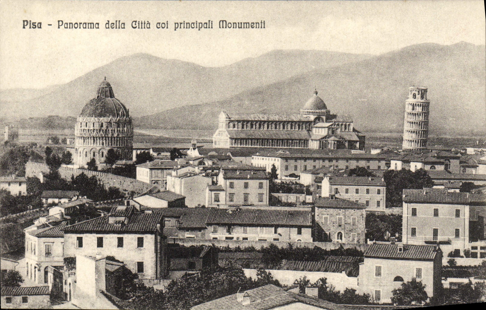 CPA Pisa Panorama della Citta Col Principali Monumenti
