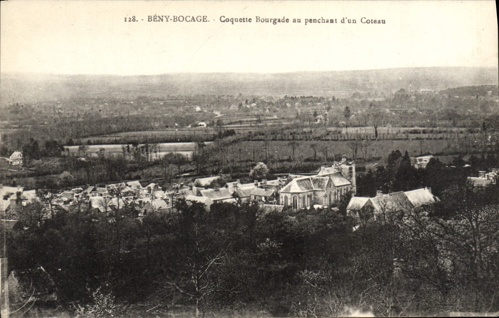 VINTAGE POSTCARD Beny Scrap-metal Vain Village with Leaning of a slope