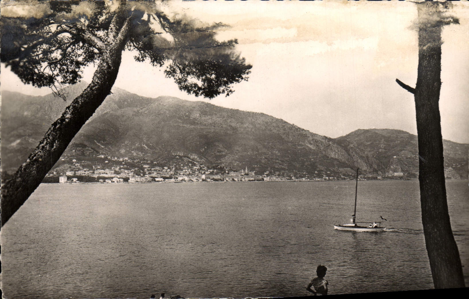 MODERN CARD the Dimension Of azure Seen from of the Cape Martin