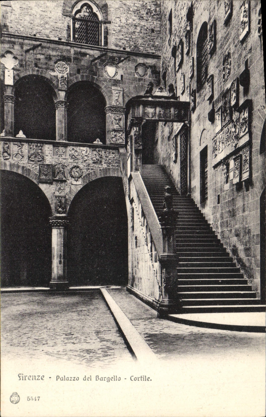 CPA Firenze Palazzo Del Bargella Cortile