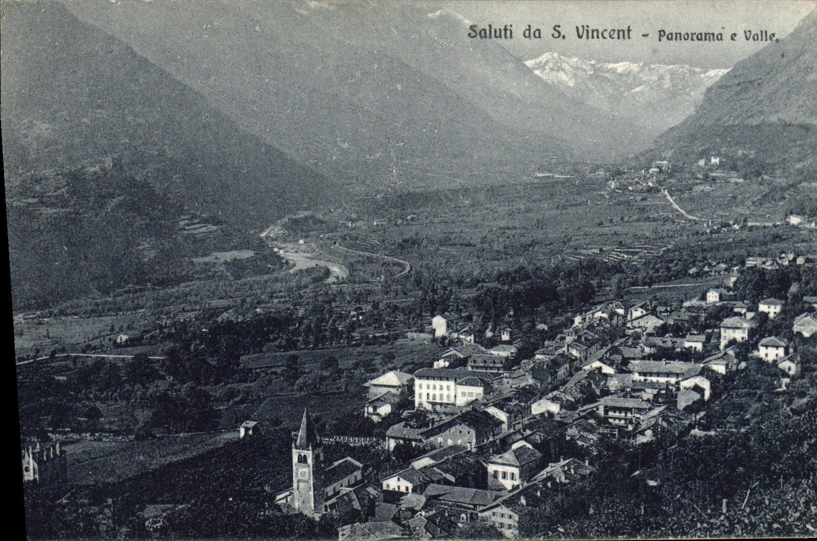 CPA Saluti Da S Vincent Panorama E Valle