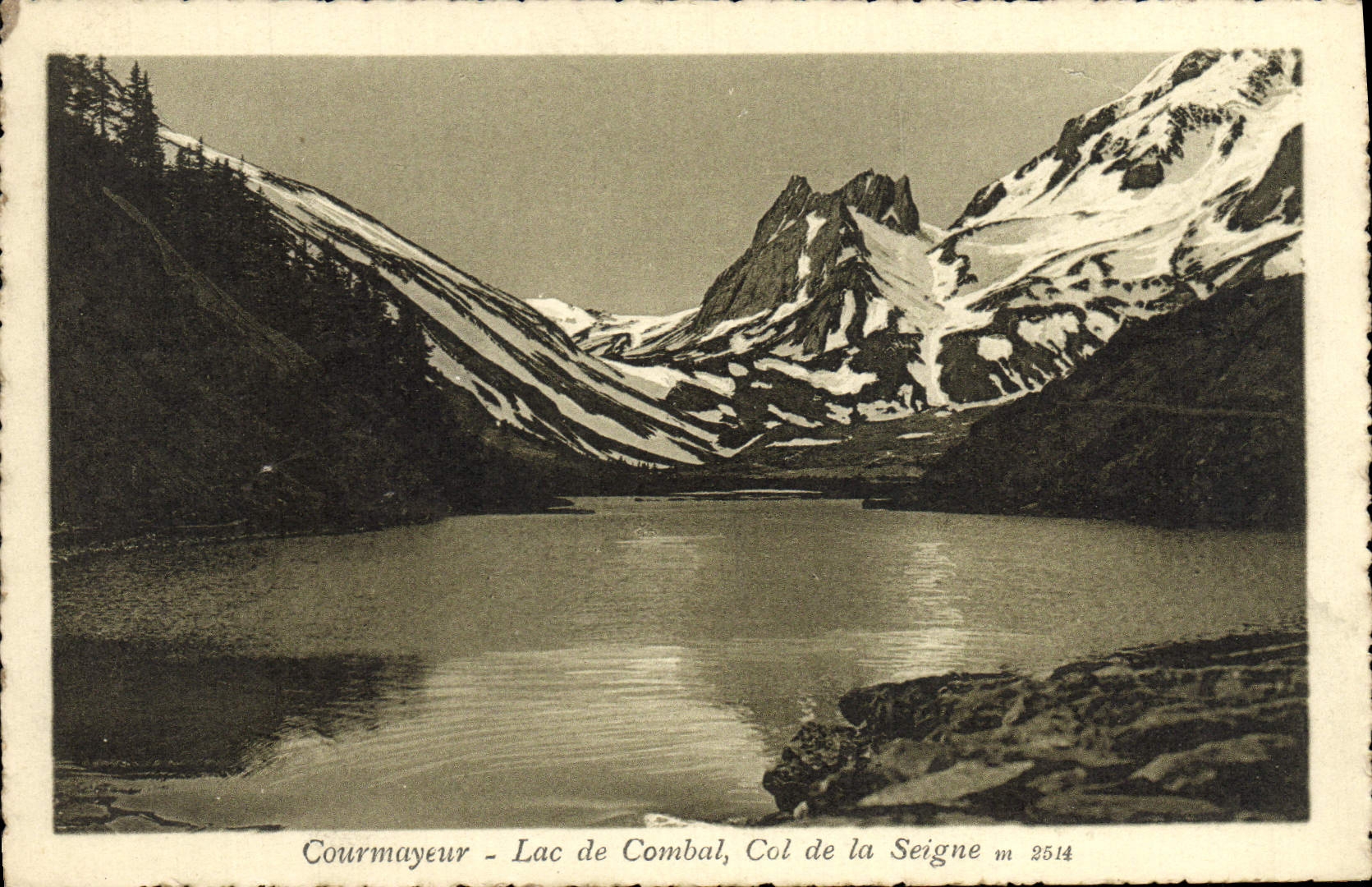 CPA Courmayeur Lac De Combal Col De La Seigne