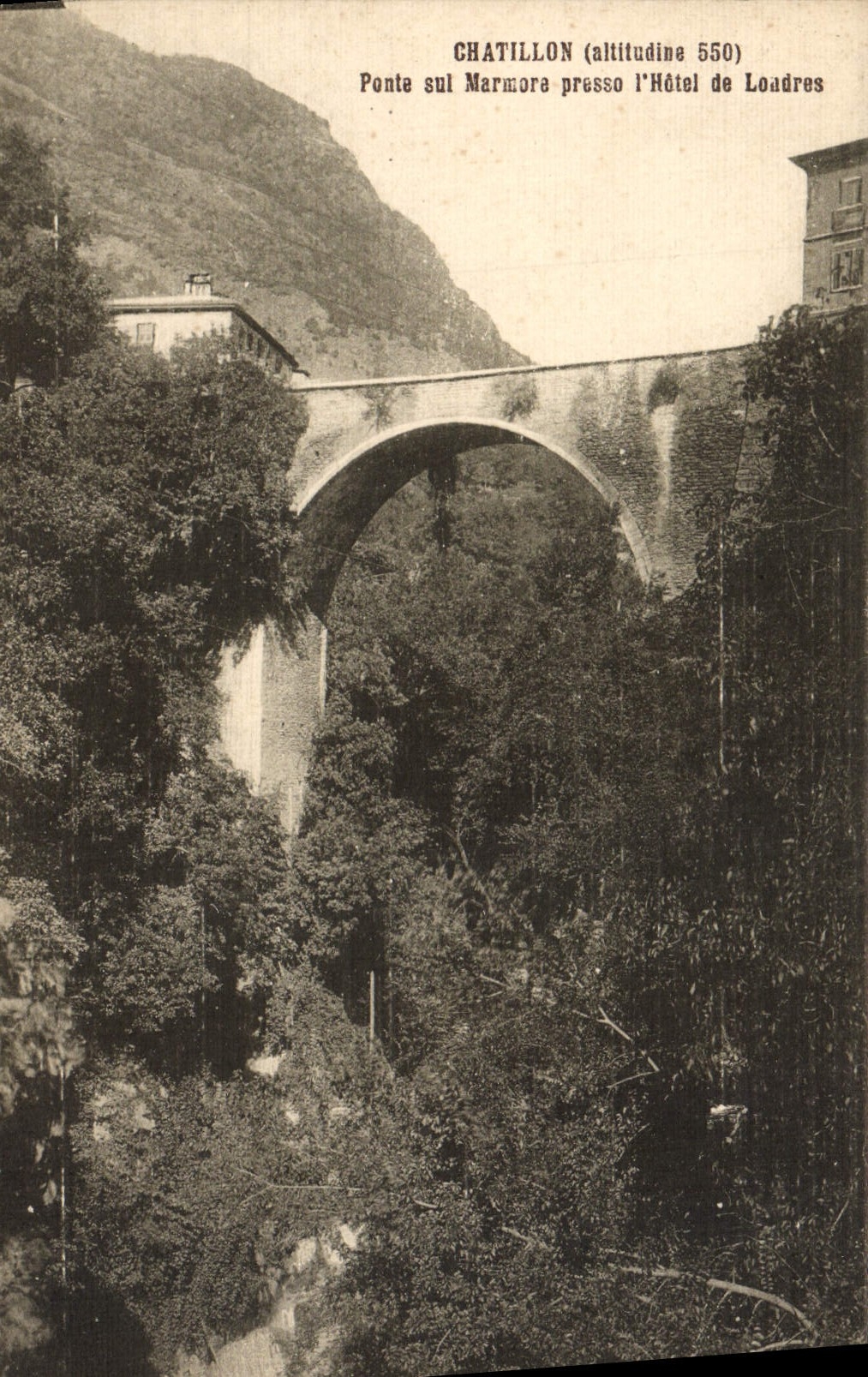 CPA Chatillon Ponte Sui Marmora Presso l'Hotel De Londres