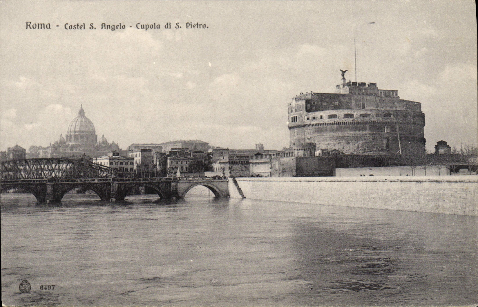 Casa de señorío de Roma de la POSTAL de la VENDIMIA S Angela Cupola Di S Pedro