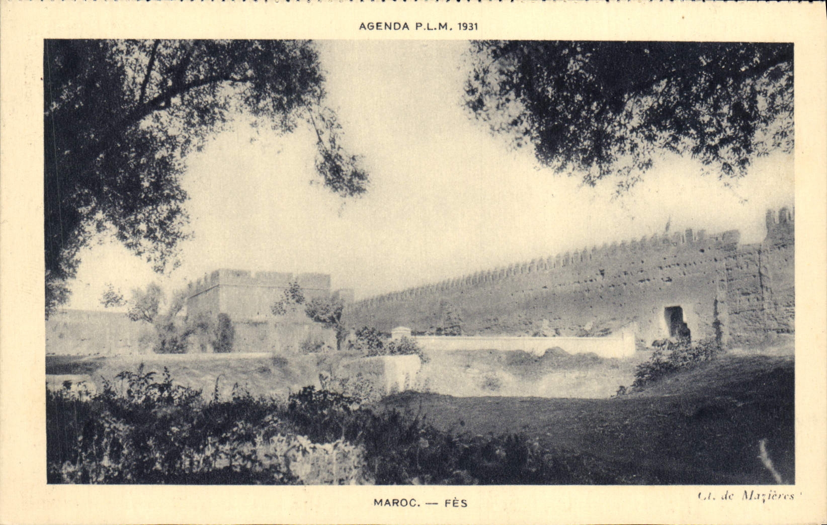 POSTAL Marruecos Fes de la VENDIMIA
