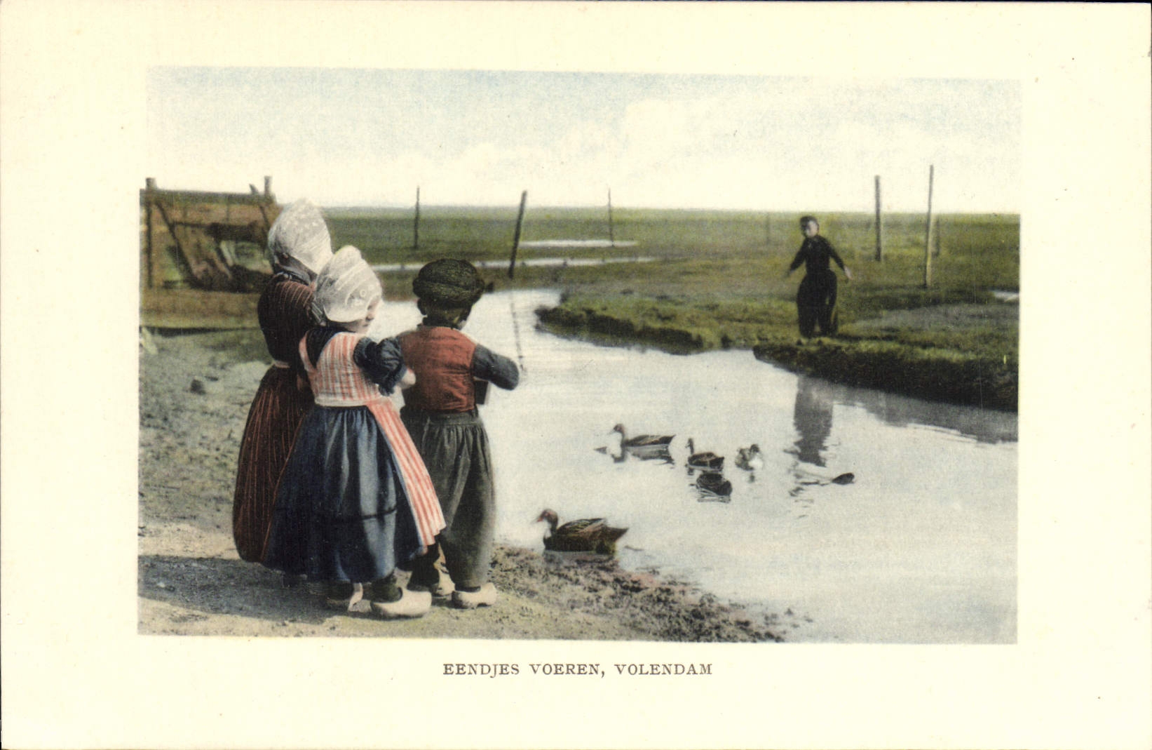 CPA Voeren Volendam Enfants Folklore