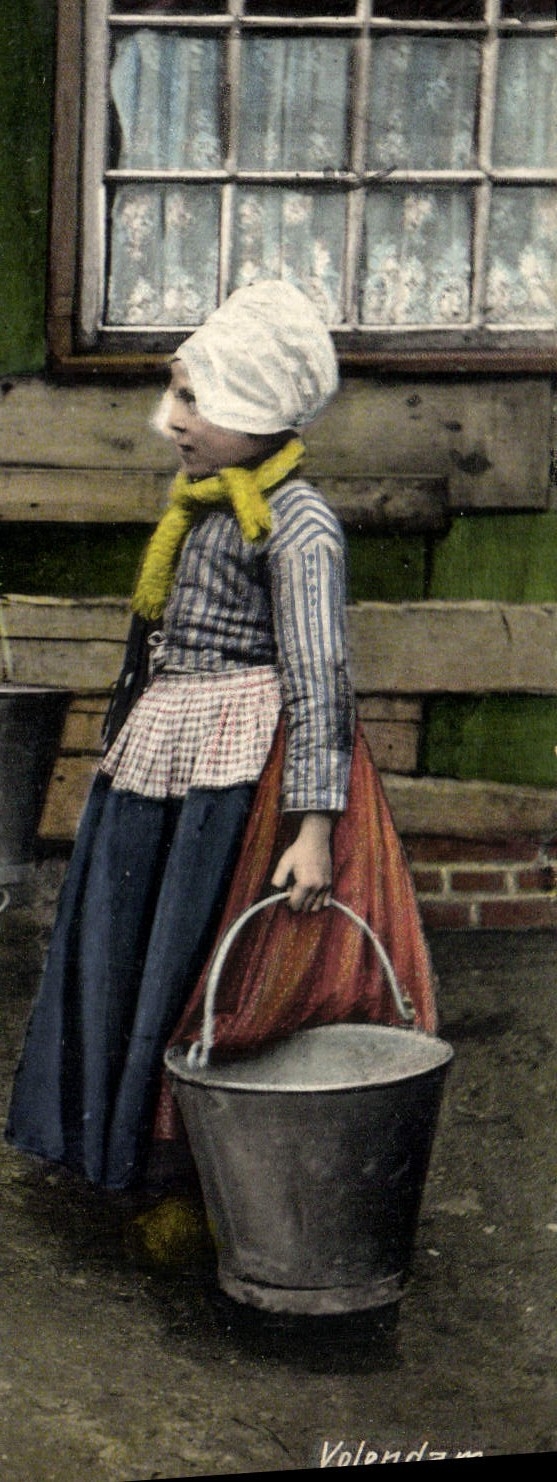 CPA Volendam Enfants Folklore