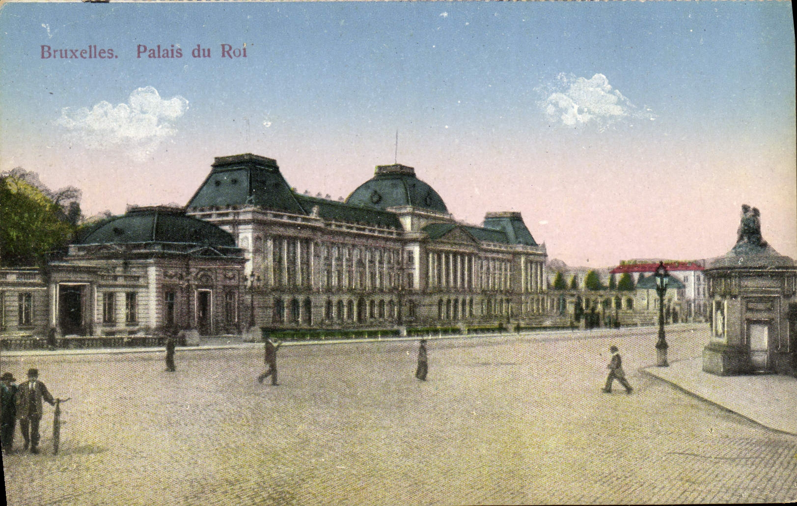 Paladar de Bruselas de la POSTAL de la VENDIMIA del rey