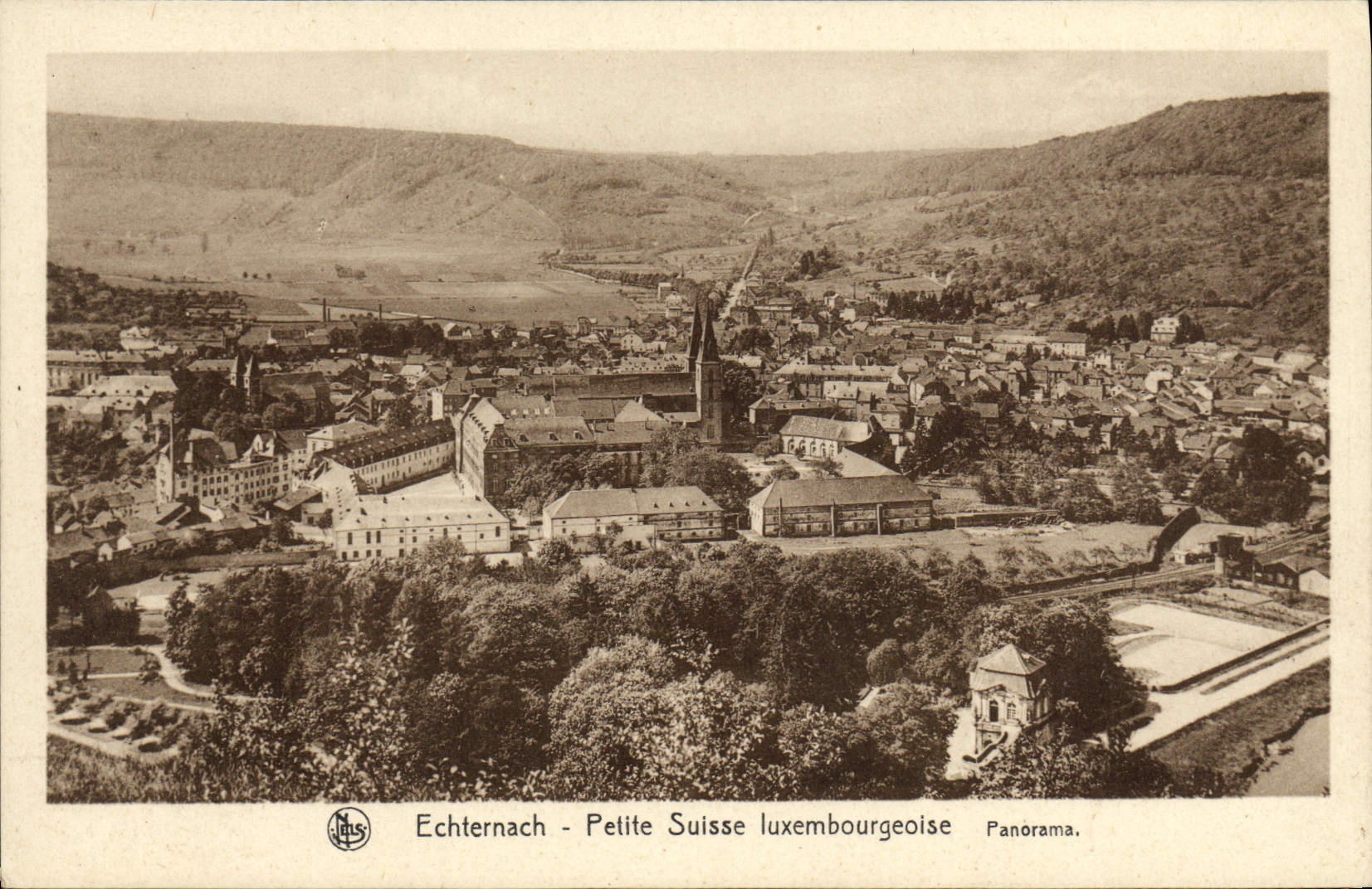 VINTAGE POSTCARD Echternach Small Swiss Luxemborgeoise