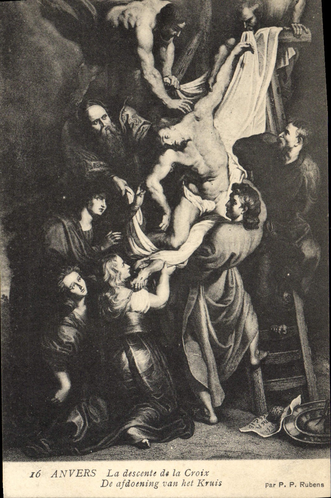 Deposición Rubens de Amberes de la POSTAL de la VENDIMIA