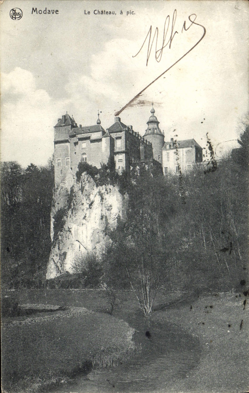 VINTAGE POSTCARD Modave the Castle