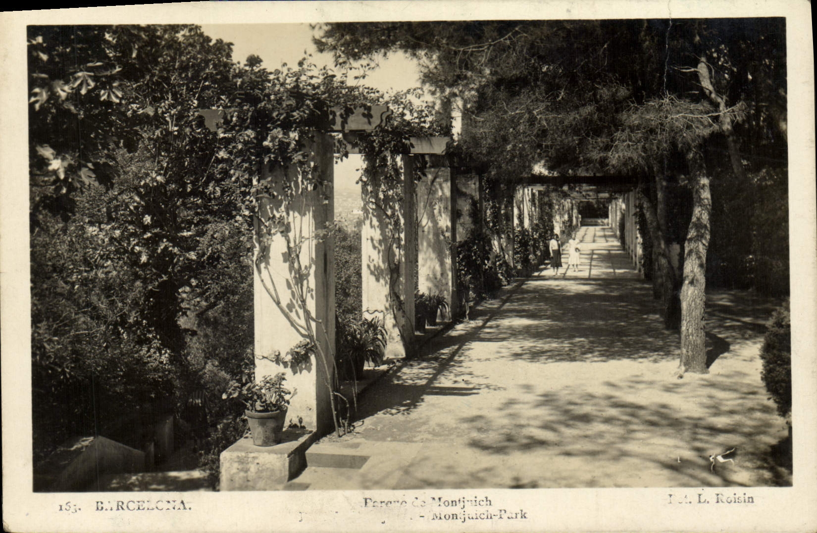 MODERN CARD Barcelona Parks of Montjuich