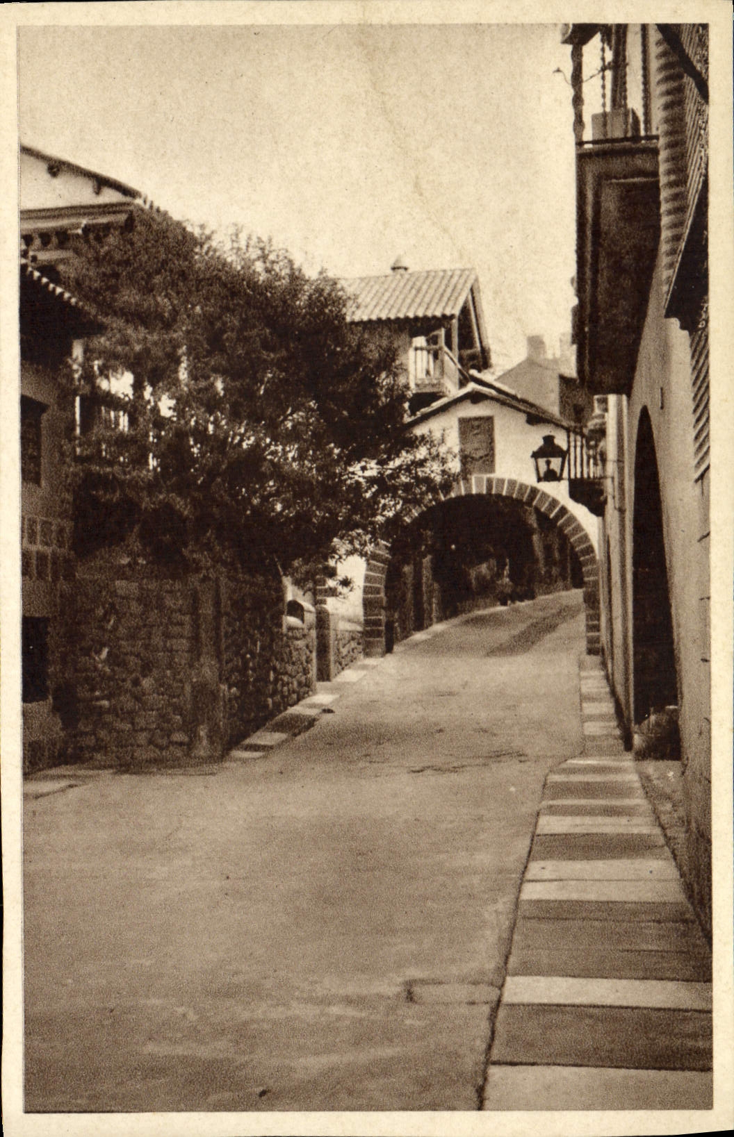 CPA Allee ville en Espagne