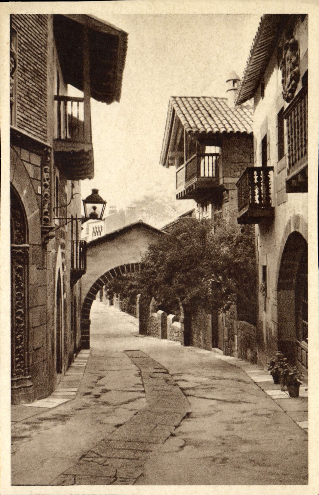 CPA Allee ville en Espagne Passage