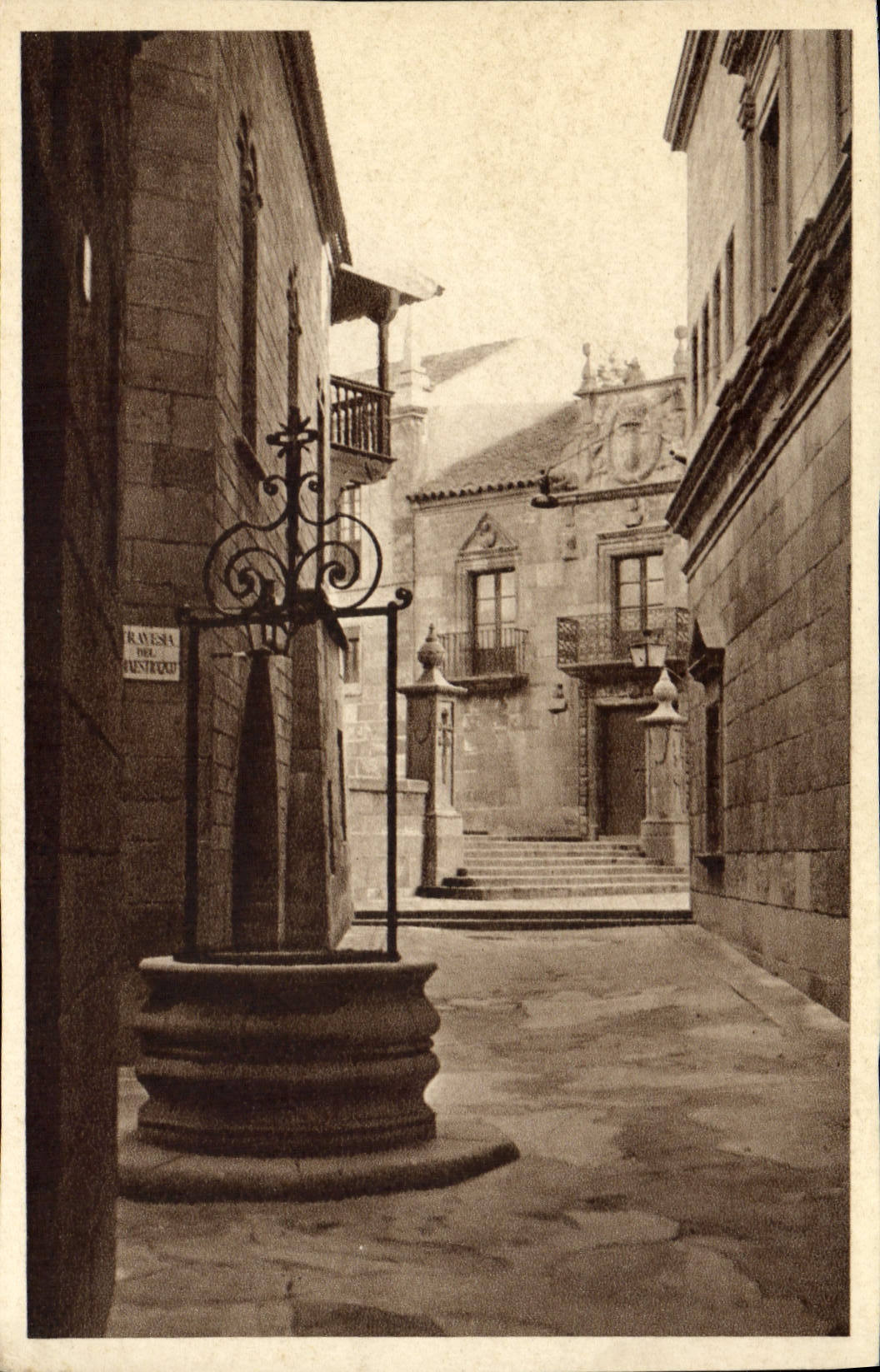 CPA Puits ville en Espagne