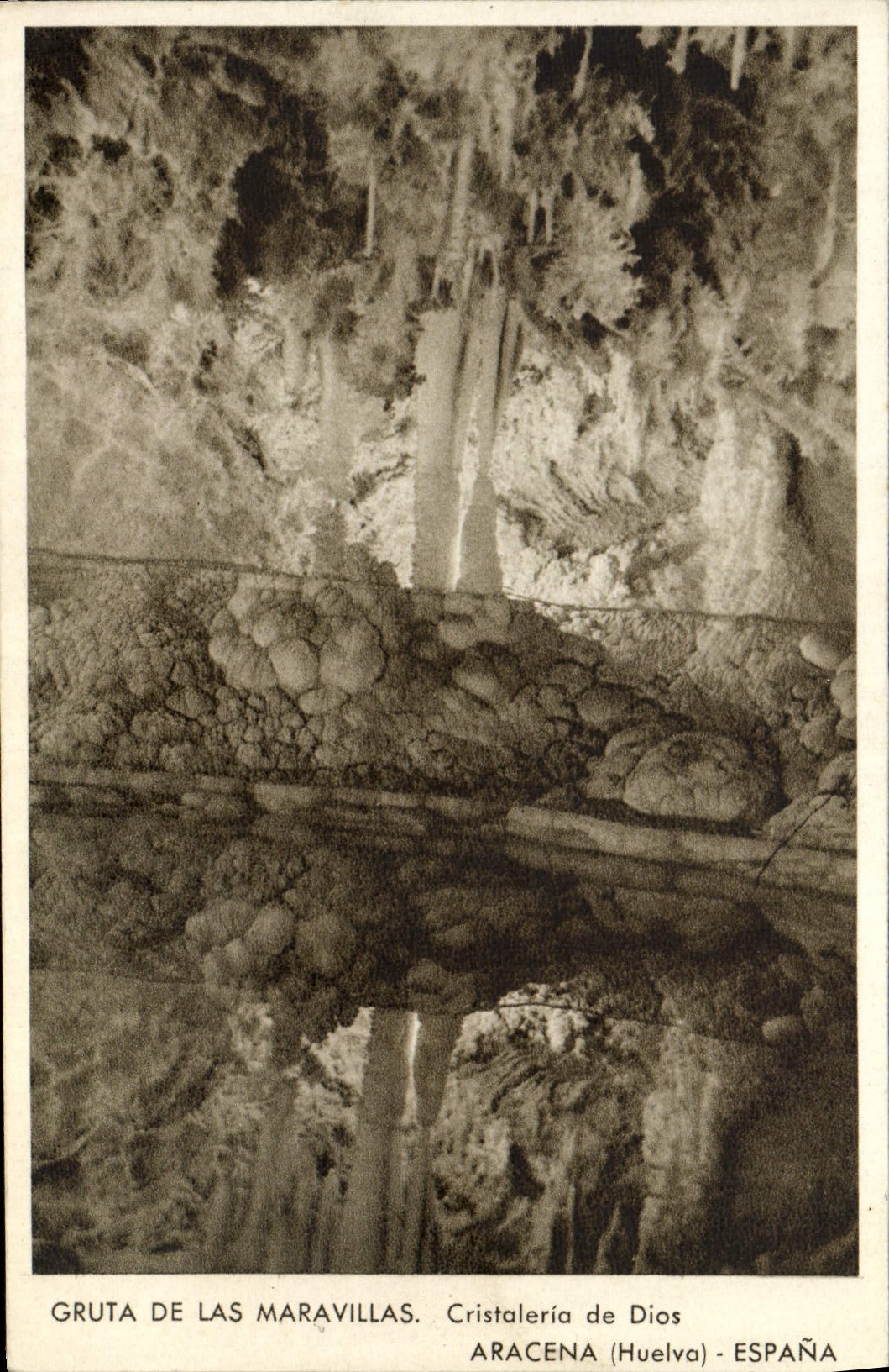 CPA Aracena Gruta de las maravillas Cristaleria de Dios