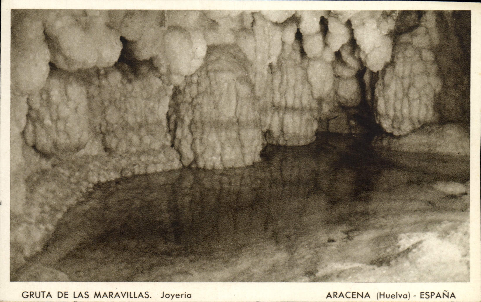 CPA Huelva Aracena Espana Gruta de las Maravillas Joyeria