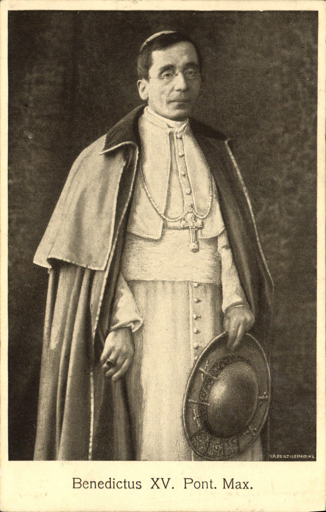 VINTAGE POSTCARD Benedictus XV Bridge max