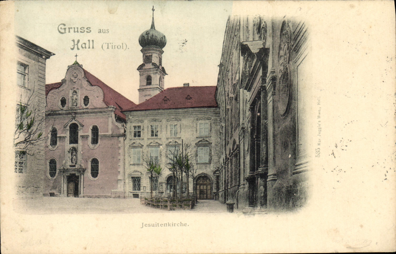 CPA Gruss aus Hall Jesuitenkirche 