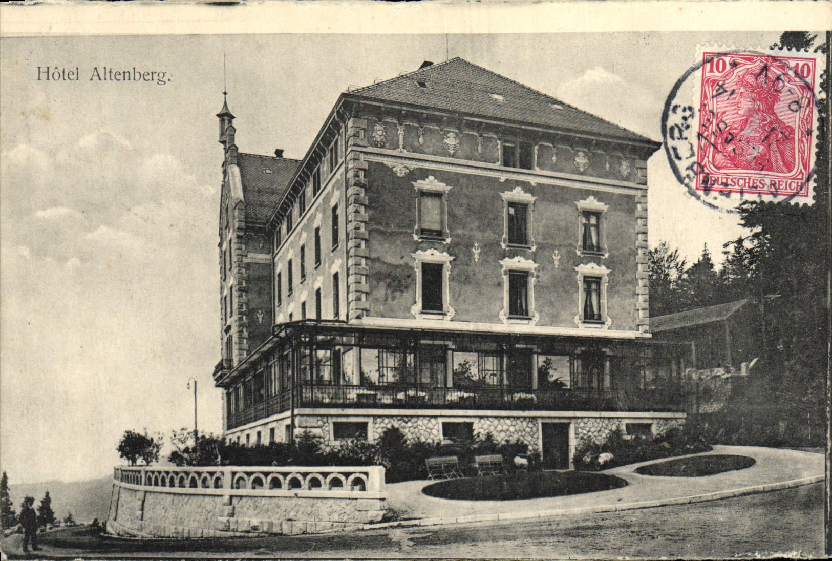VINTAGE POSTCARD Altenberg Hotel