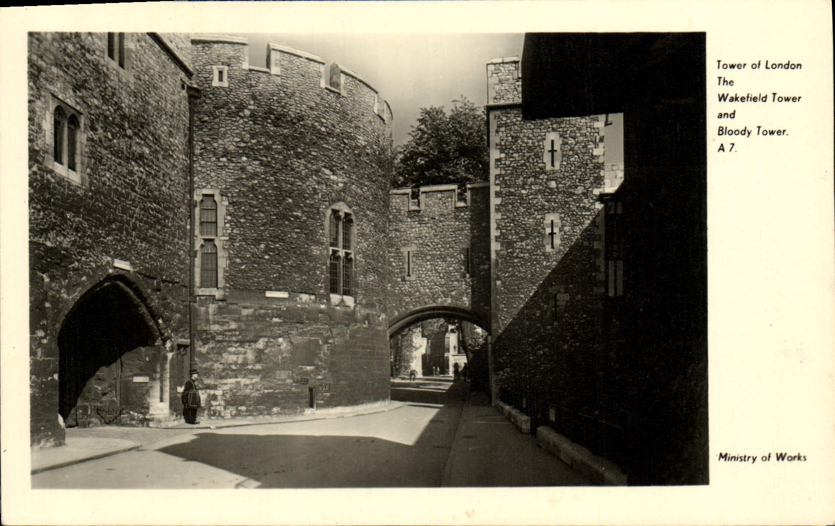 Torre de la POSTAL de la VENDIMIA de Londres la torre de Wakefield y torre sangrienta