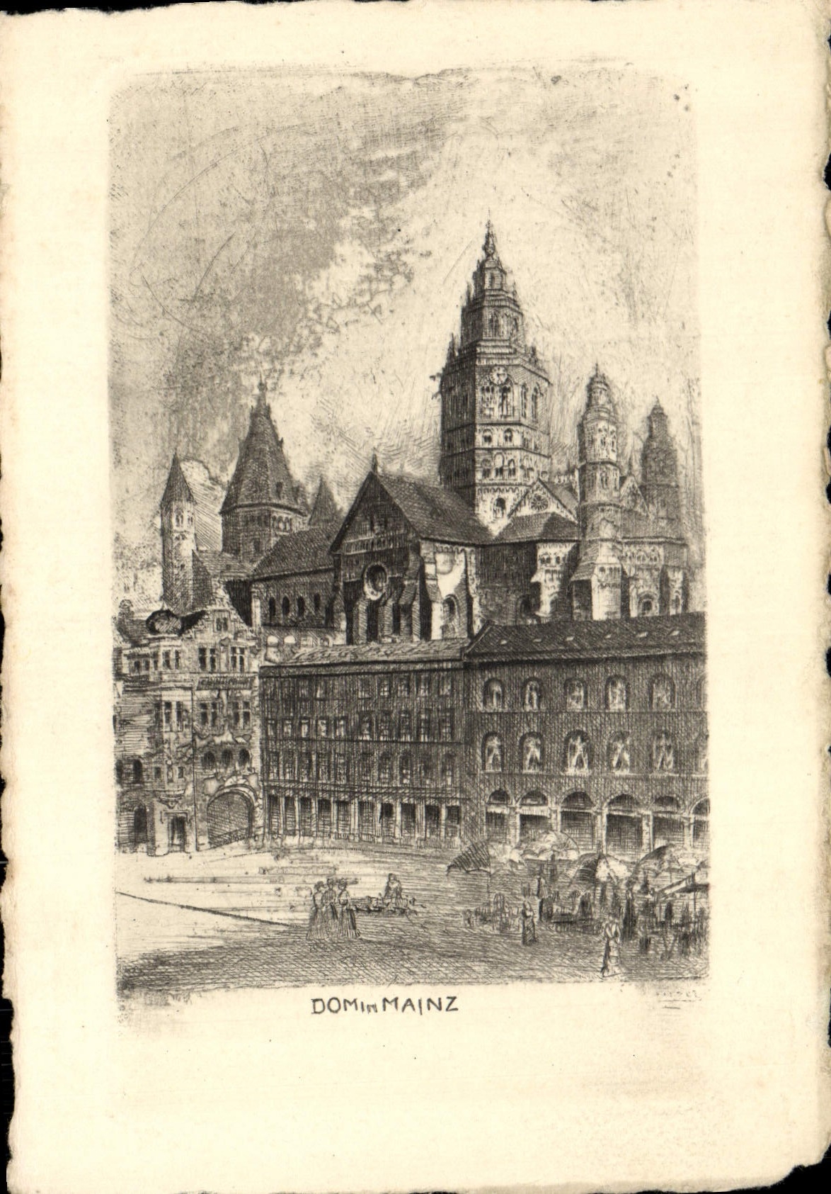 VINTAGE POSTCARD Dom In Mainz