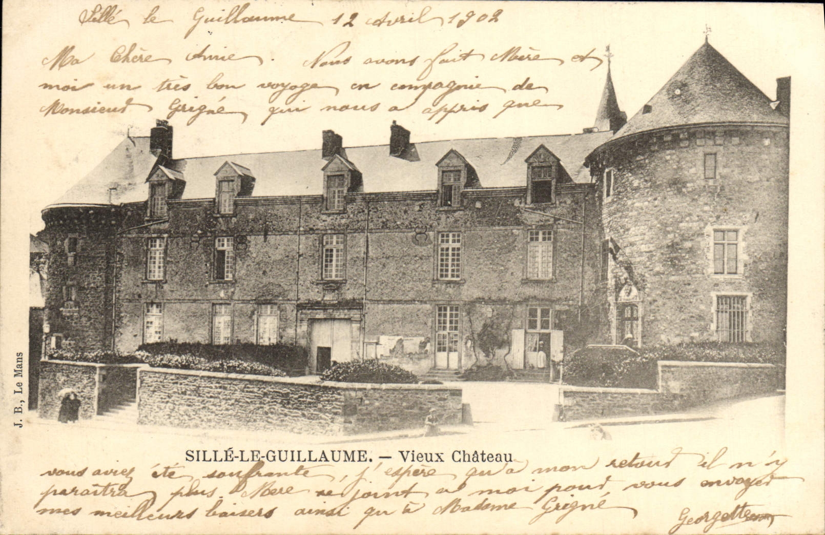 VINTAGE POSTCARD Sille the Guillaume Old Castle
