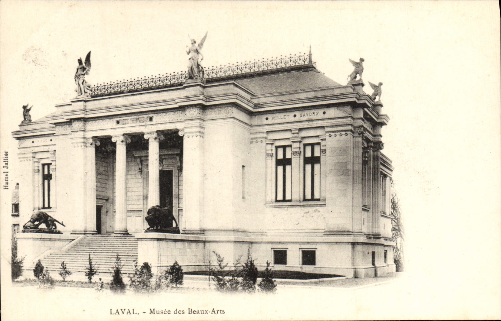 Museo de Laval de la POSTAL de la VENDIMIA de artes hermosos