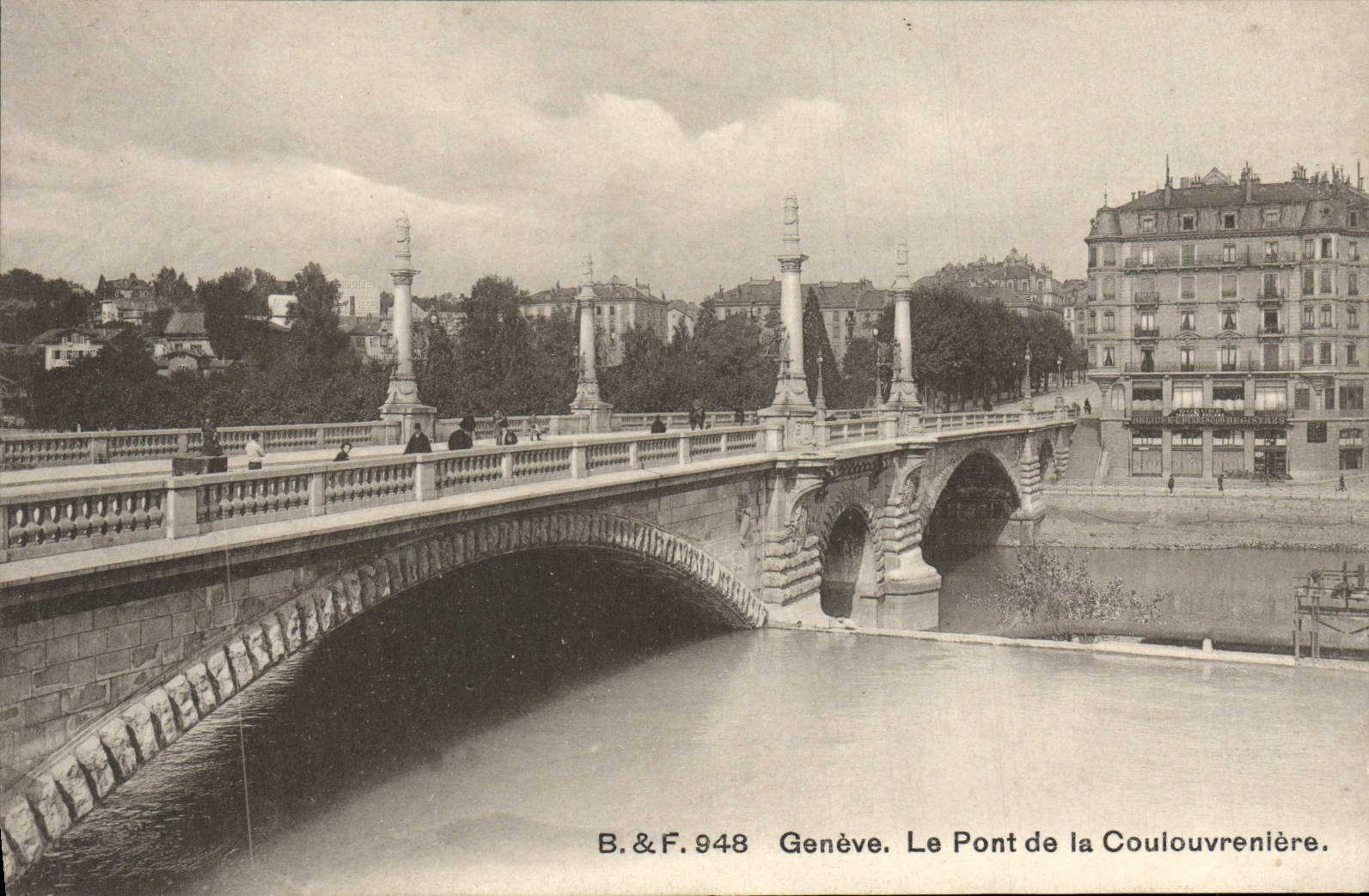 CPA Geneve Le Pont de la Coulouvreniere