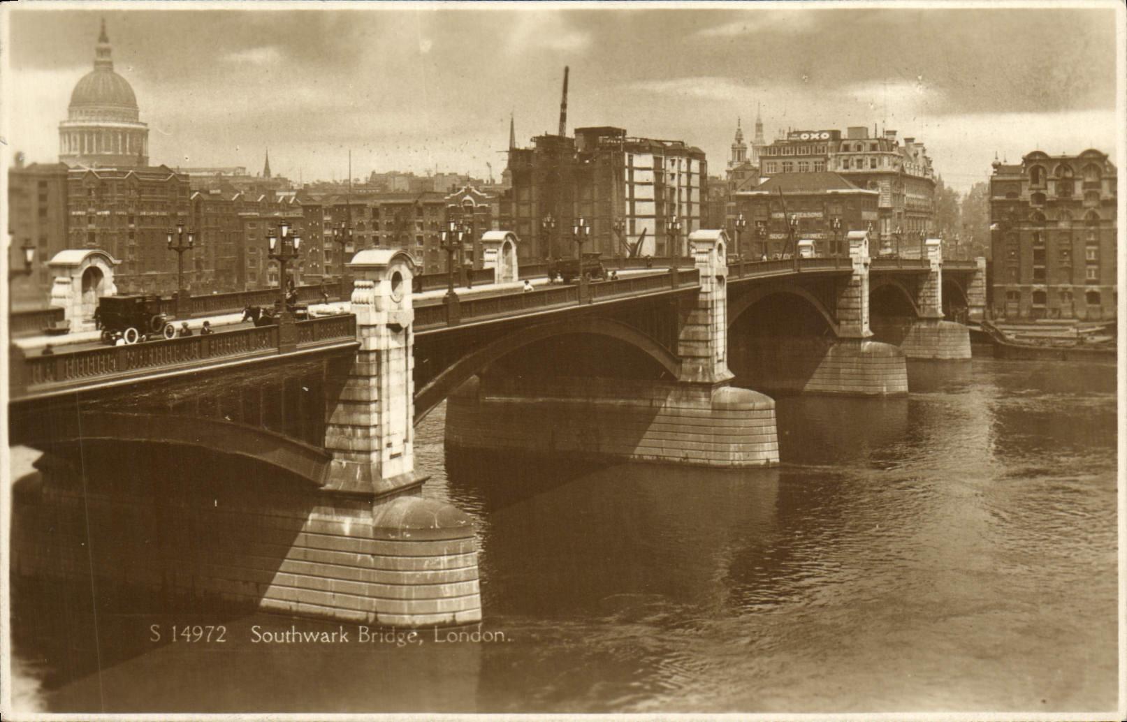 VINTAGE POSTCARD Southwark London Bridge