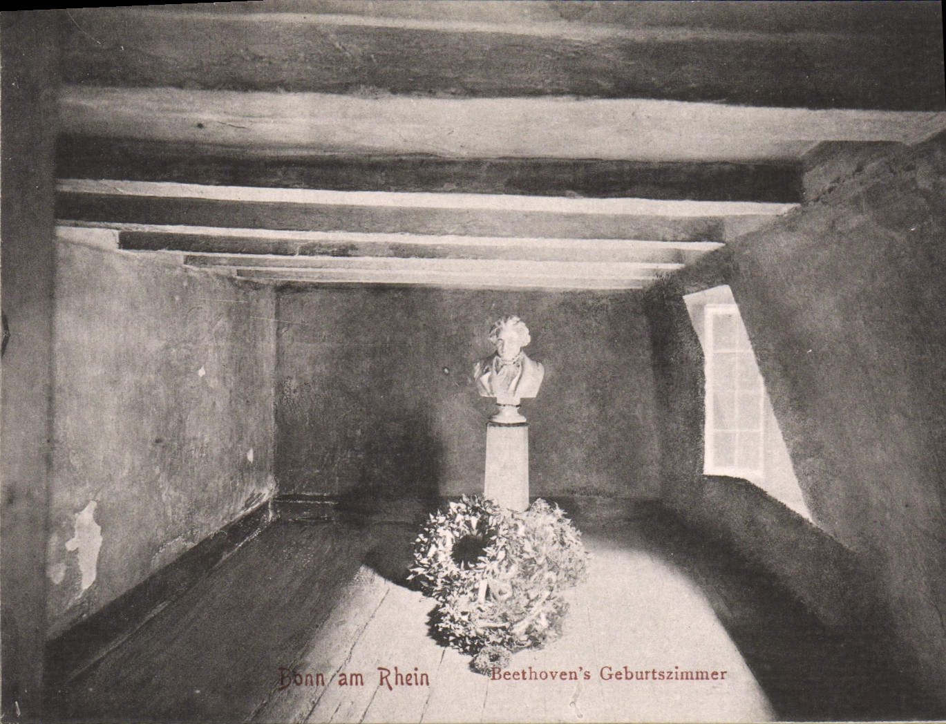 VINTAGE POSTCARD Bonn amndt Rh Beethowen 'S Geburtszimmer