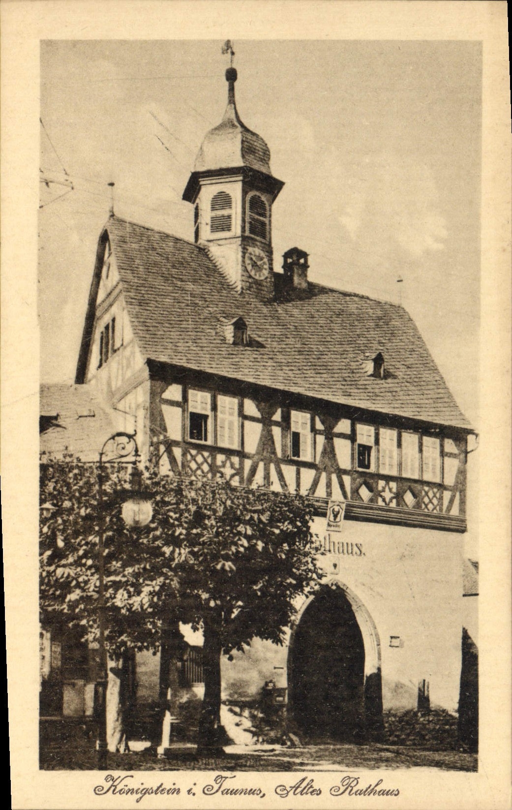 VINTAGE POSTCARD Konigstein I Taunus Altes Rathaus