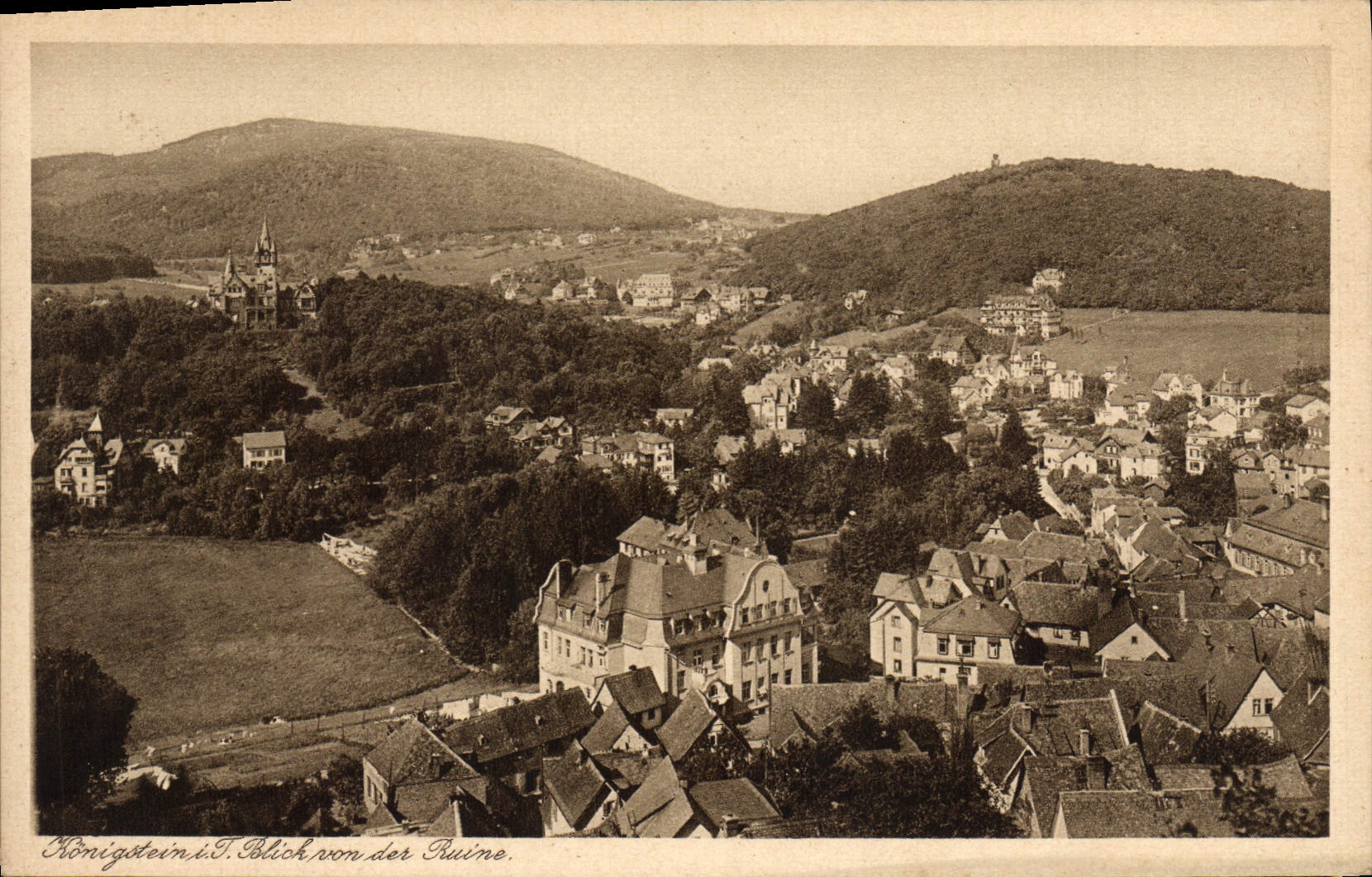 CPA Konigstein Blick von der ruine