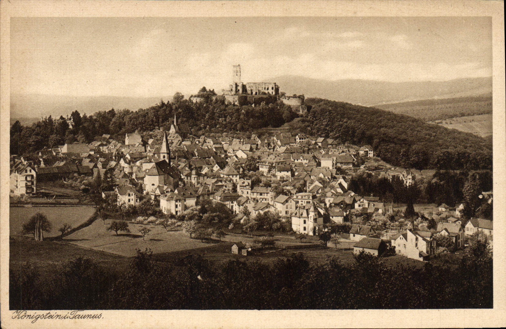 VINTAGE POSTCARD Konigstein I Taunus