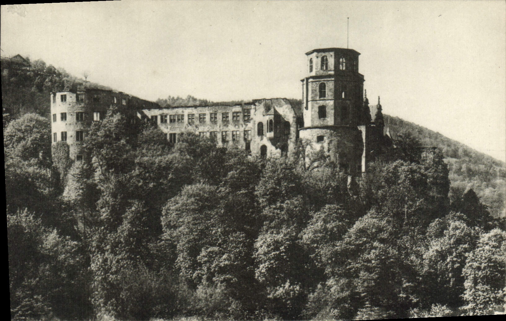 VINTAGE POSTCARD Heildelberg Das Schloss