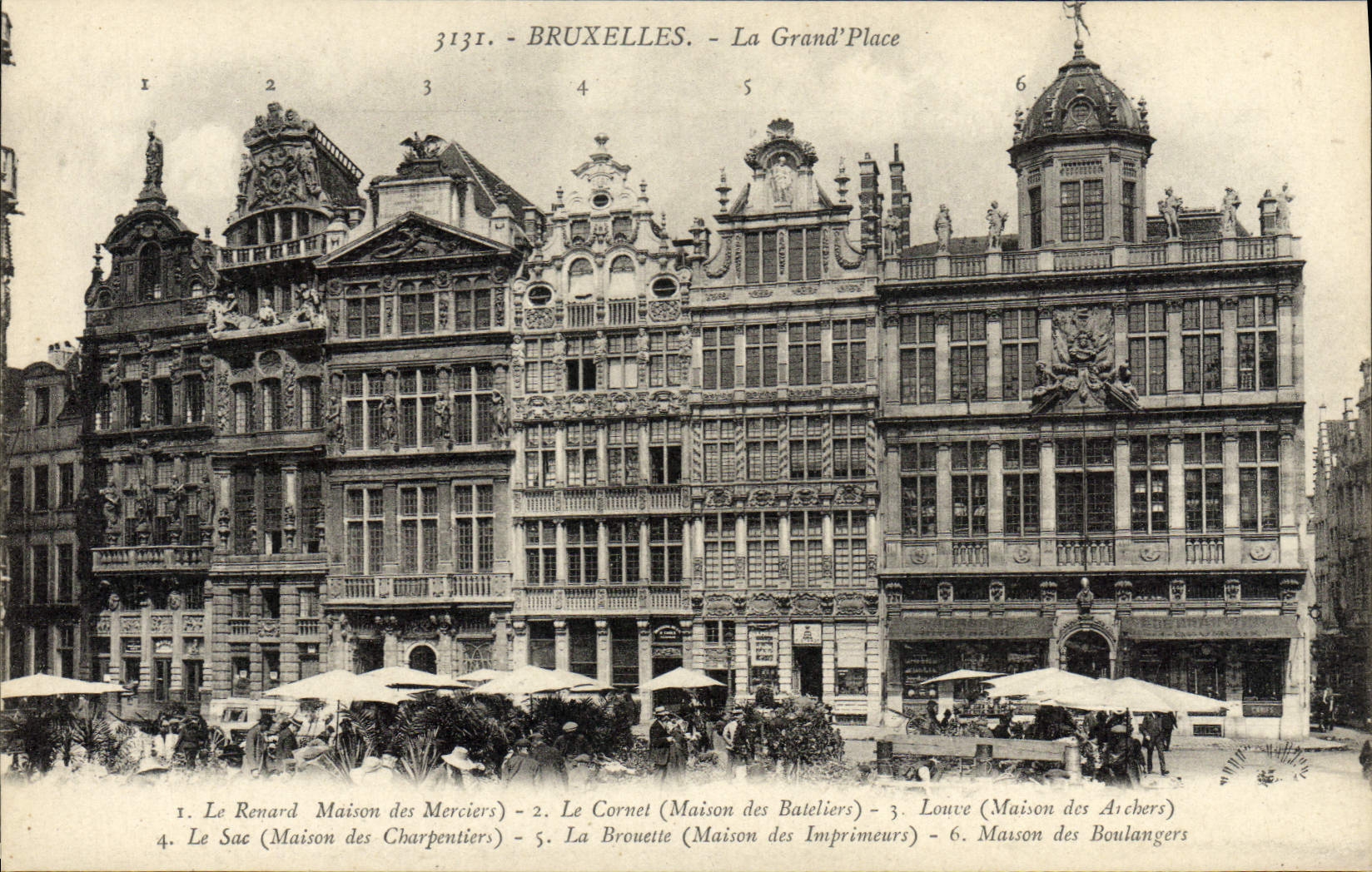 POSTAL Bruselas de la VENDIMIA que la grande coloca