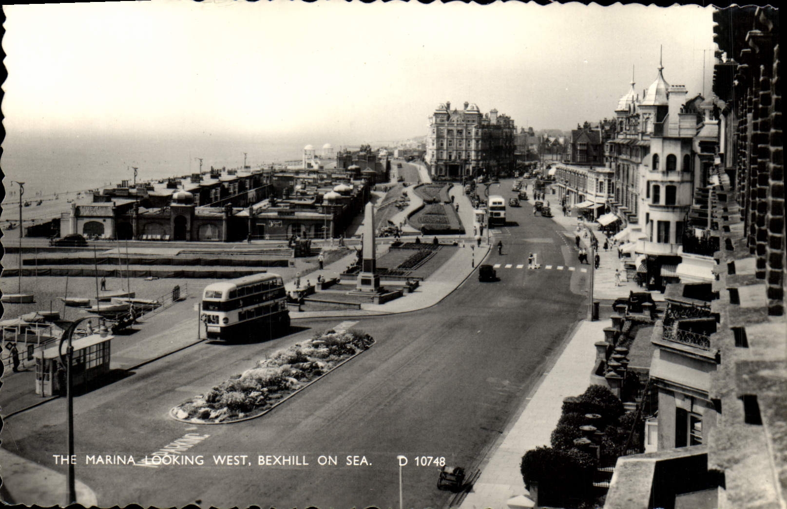 MODERN CARD The marina looking West Bexhill one Sea