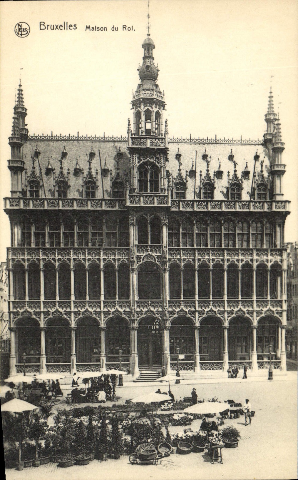 VINTAGE POSTCARD Brussels Malson of the King