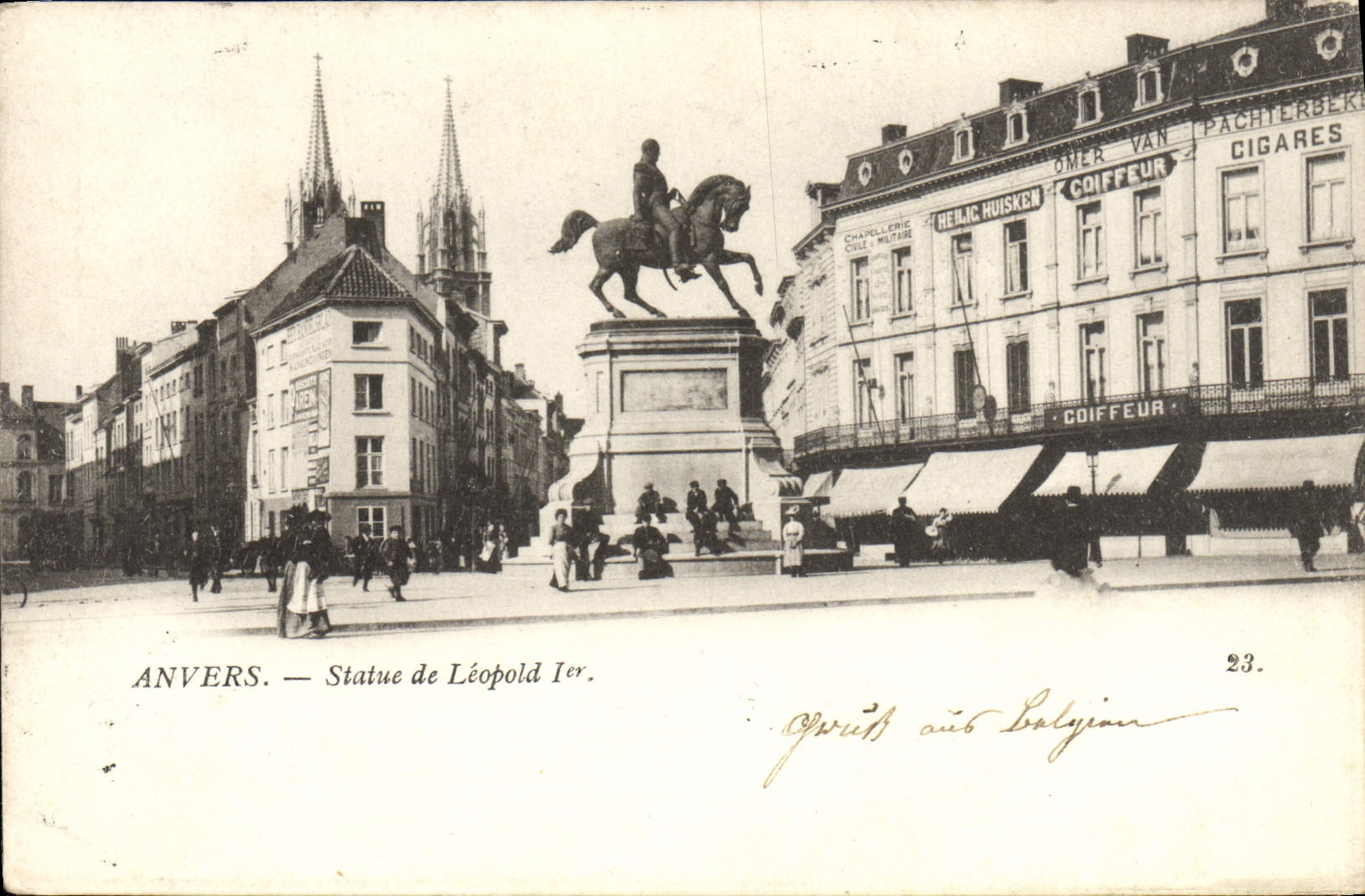 VINTAGE POSTCARD Antwerp Rules of Leopold 1st