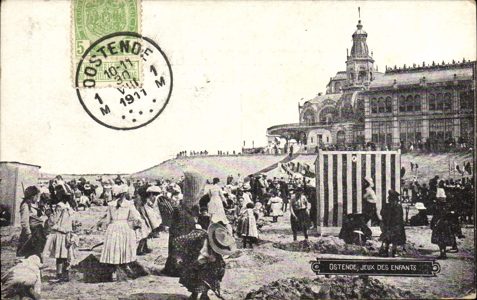 CPA Ostende Jeux des enfants