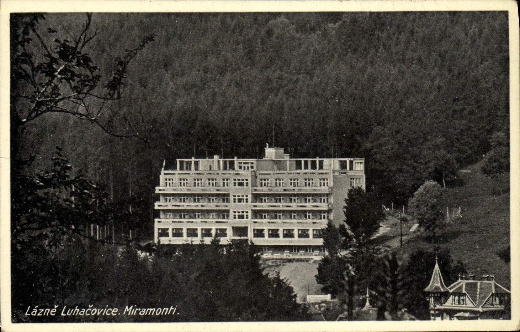 VINTAGE POSTCARD Lazne Luhacovice Miramonti