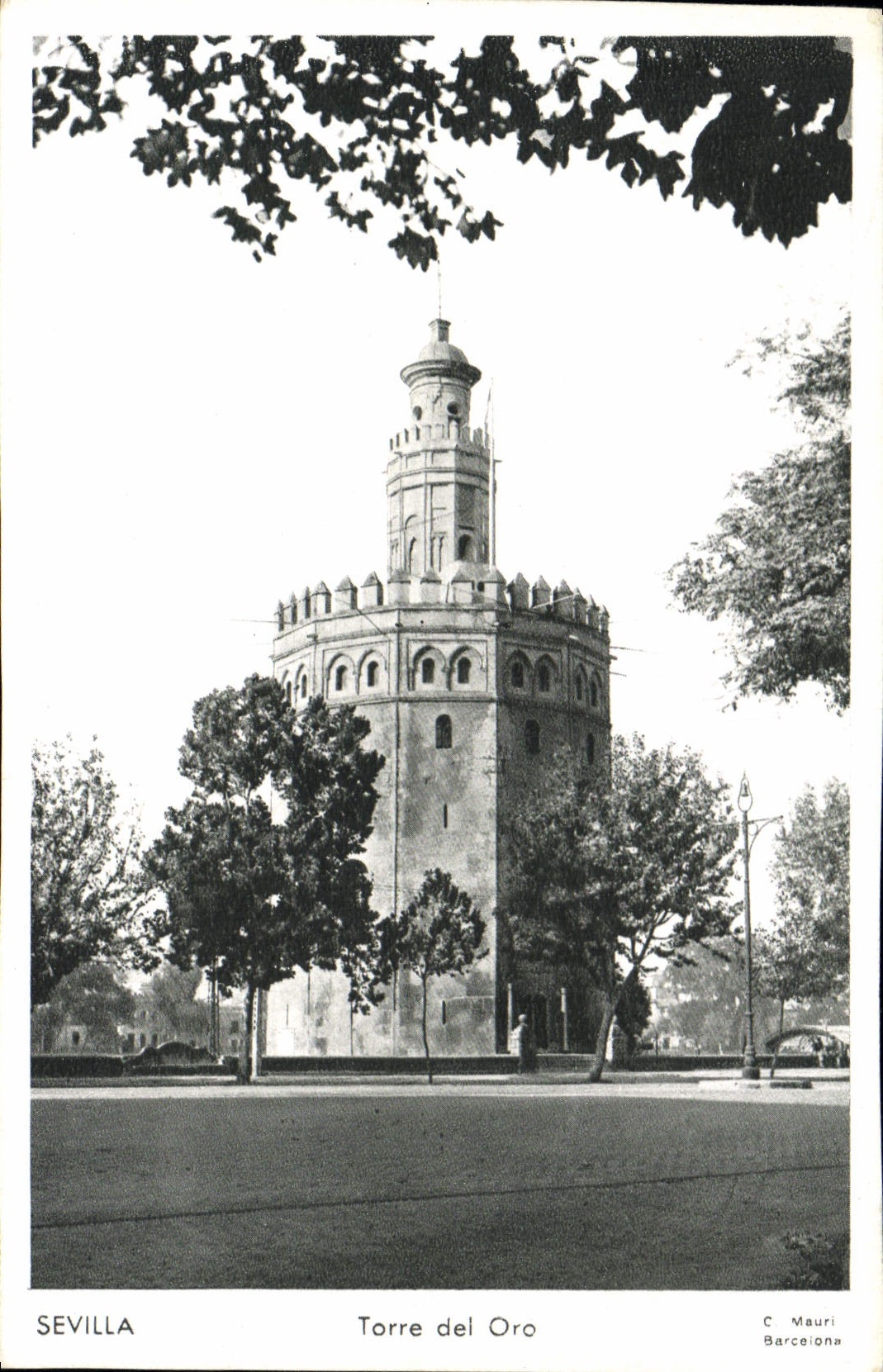 POSTAL Sevilla Torre Del Oro de la VENDIMIA