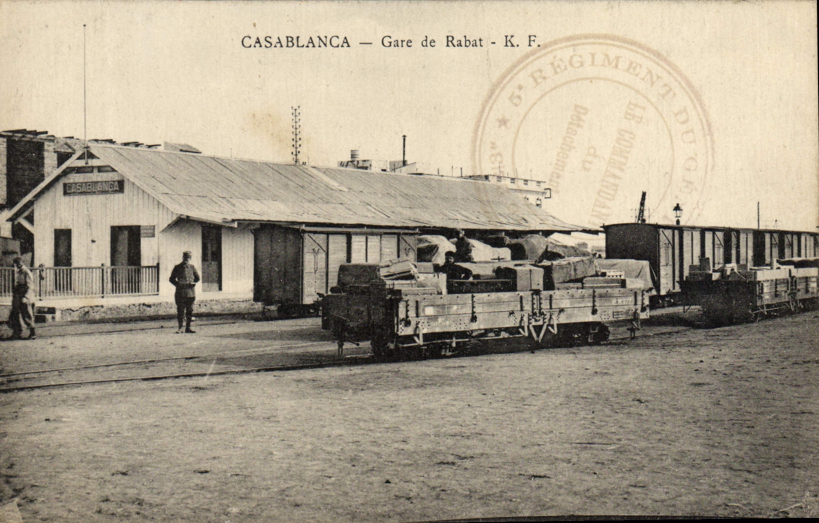 CPA Casablanca Gare De Rabat Train